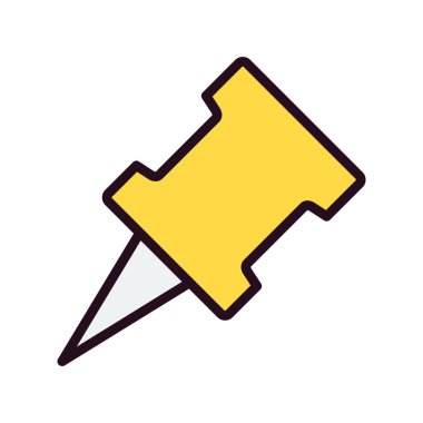 pin simgesinin vektör illüstrasyonu 