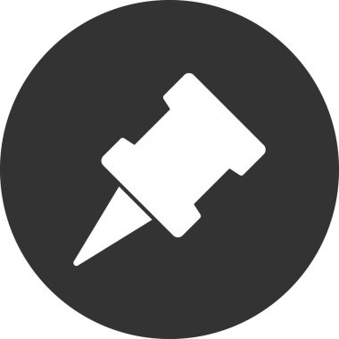 pin simgesinin vektör illüstrasyonu 