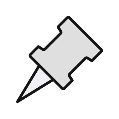 pin simgesinin vektör illüstrasyonu 