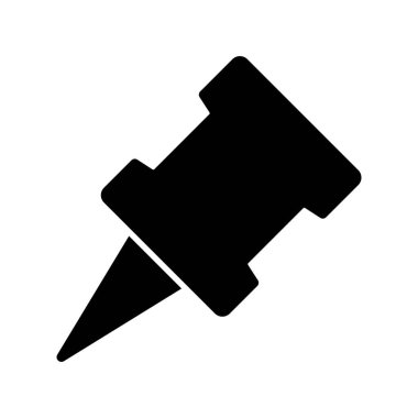 pin simgesinin vektör illüstrasyonu 