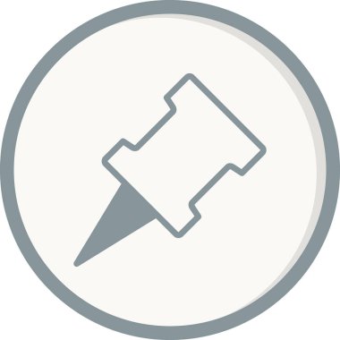 pin simgesinin vektör illüstrasyonu 