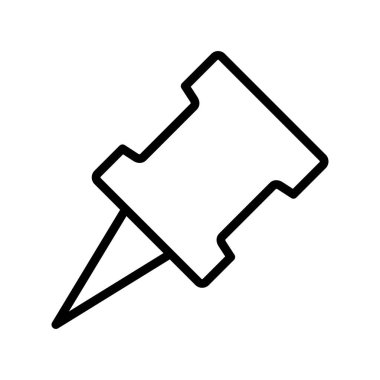 pin simgesinin vektör illüstrasyonu