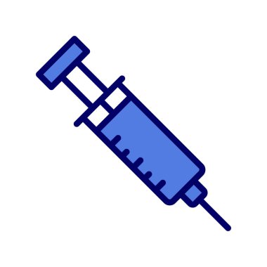 Şırınga vektör simgesi. düz biçim illüstrasyonu