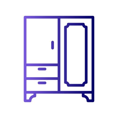 Kostüm çizgisi vektör simgesi