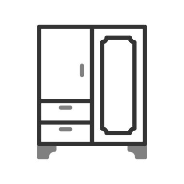 Kostüm çizgisi vektör simgesi