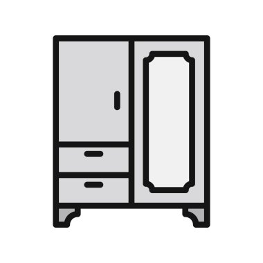 Kostüm çizgisi vektör simgesi