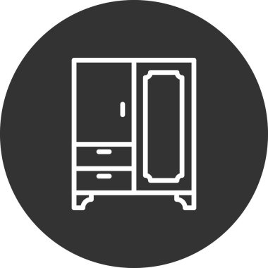 Kostüm çizgisi vektör simgesi