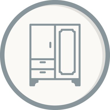 Kostüm çizgisi vektör simgesi