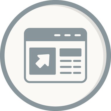 tarayıcı simgesi, vektör illüstrasyonu 