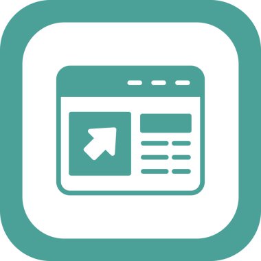 tarayıcı simgesi, vektör illüstrasyonu 