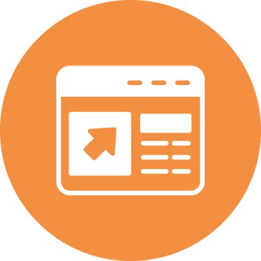 tarayıcı simgesi, vektör illüstrasyonu 