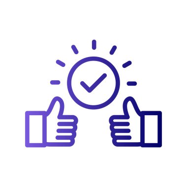 Bağlılık simgesinin vektör illüstrasyonu