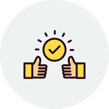 Bağlılık simgesinin vektör illüstrasyonu