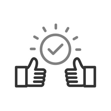 Bağlılık simgesinin vektör illüstrasyonu