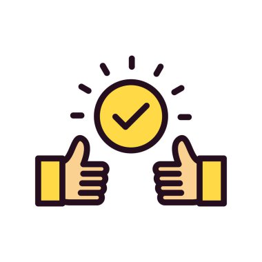 Bağlılık simgesinin vektör illüstrasyonu