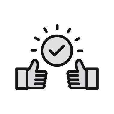 Bağlılık simgesinin vektör illüstrasyonu