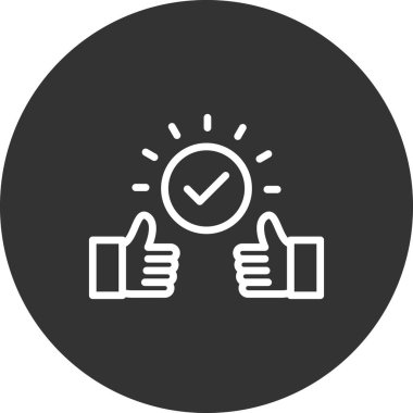 Bağlılık simgesinin vektör illüstrasyonu