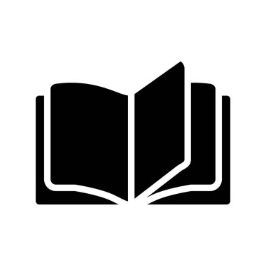 Kitap satırı simgesi, vektör çizim