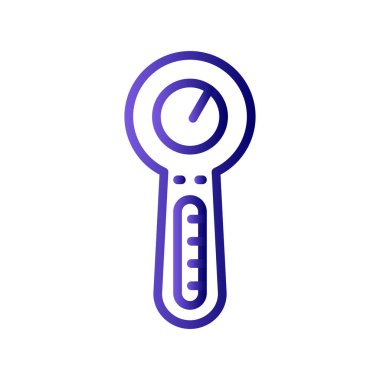  Elektronik termometre simge vektör çizgisi biçimi