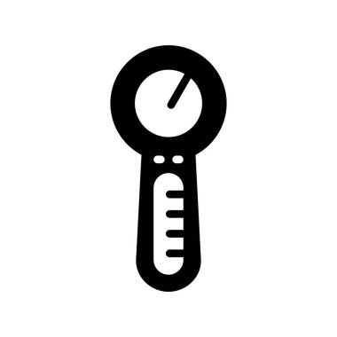  Elektronik termometre simge vektör çizgisi biçimi