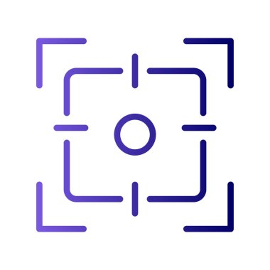 Kamera odak simgesi vektör illüstrasyon tasarımı 