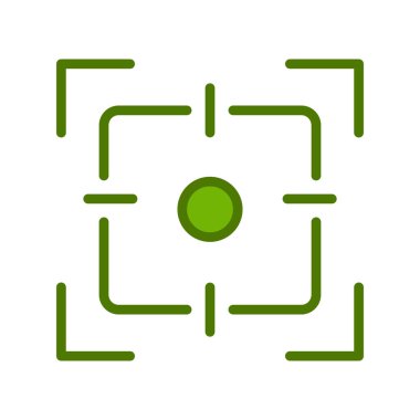 Kamera odak simgesi vektör illüstrasyon tasarımı 