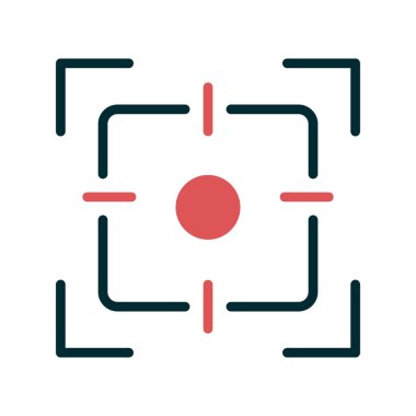 Kamera odak simgesi vektör illüstrasyon tasarımı 