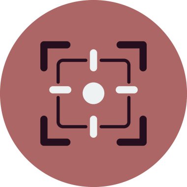 Kamera odak simgesi vektör illüstrasyon tasarımı 