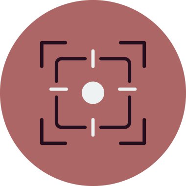 Kamera odak simgesi vektör illüstrasyon tasarımı 