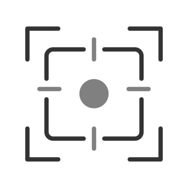 Kamera odak simgesi vektör illüstrasyon tasarımı 