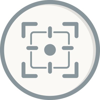 Kamera odak simgesi vektör illüstrasyon tasarımı 