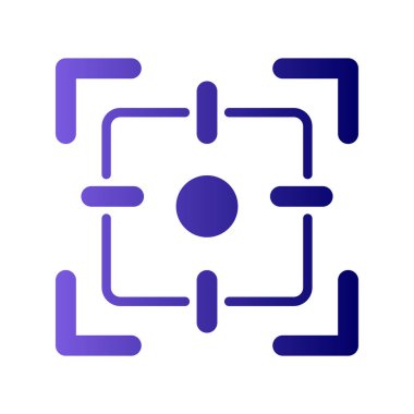 Kamera odak simgesi vektör illüstrasyon tasarımı 