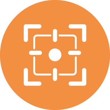 Kamera odak simgesi vektör illüstrasyon tasarımı 