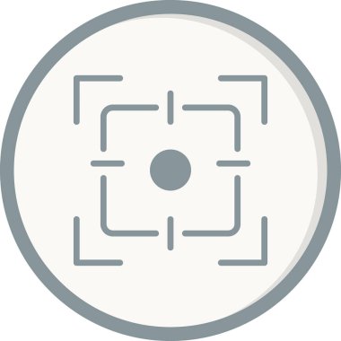 Kamera odak simgesi vektör illüstrasyon tasarımı 