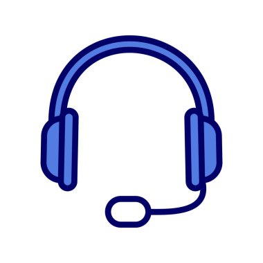 kulaklık simgesi, sembol vektör illüstrasyonu 