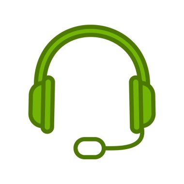 kulaklık simgesi, sembol vektör illüstrasyonu 