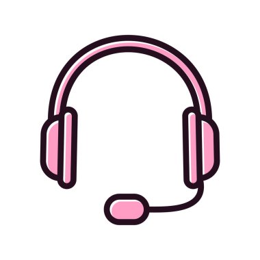 kulaklık simgesi, sembol vektör illüstrasyonu 