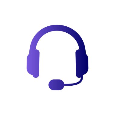 kulaklık simgesi, sembol vektör illüstrasyonu 