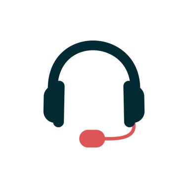 kulaklık simgesi, sembol vektör illüstrasyonu 