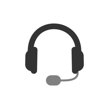 kulaklık simgesi, sembol vektör illüstrasyonu 