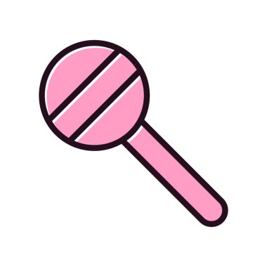 Lolipop. Web simgesi basit illüstrasyon