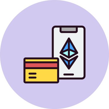 Nft Satın Alma simgesinin vektör çizimi