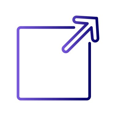 Dış simgenin vektör illüstrasyonu