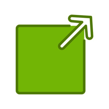 Dış simgenin vektör illüstrasyonu