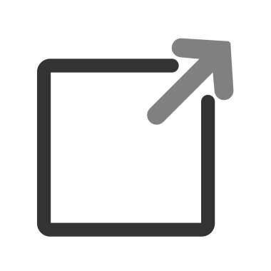 Dış simgenin vektör illüstrasyonu