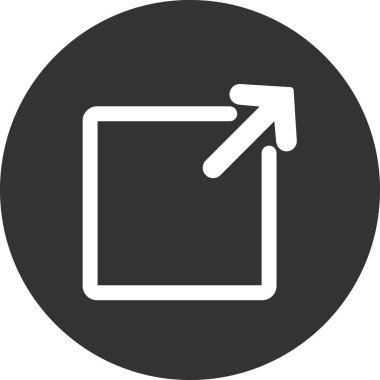 Dış simgenin vektör illüstrasyonu