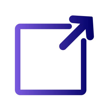 Dış simgenin vektör illüstrasyonu