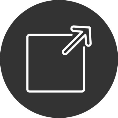 Dış simgenin vektör illüstrasyonu