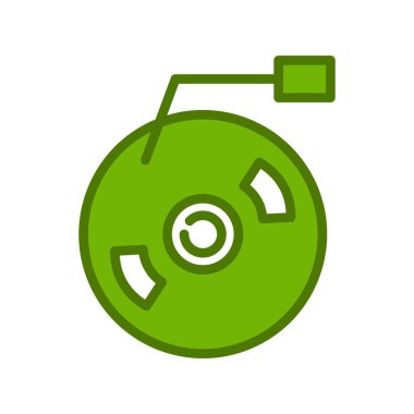 Vinil modern simgenin vektör illüstrasyonu