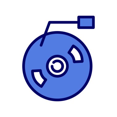 Vinil modern simgenin vektör illüstrasyonu